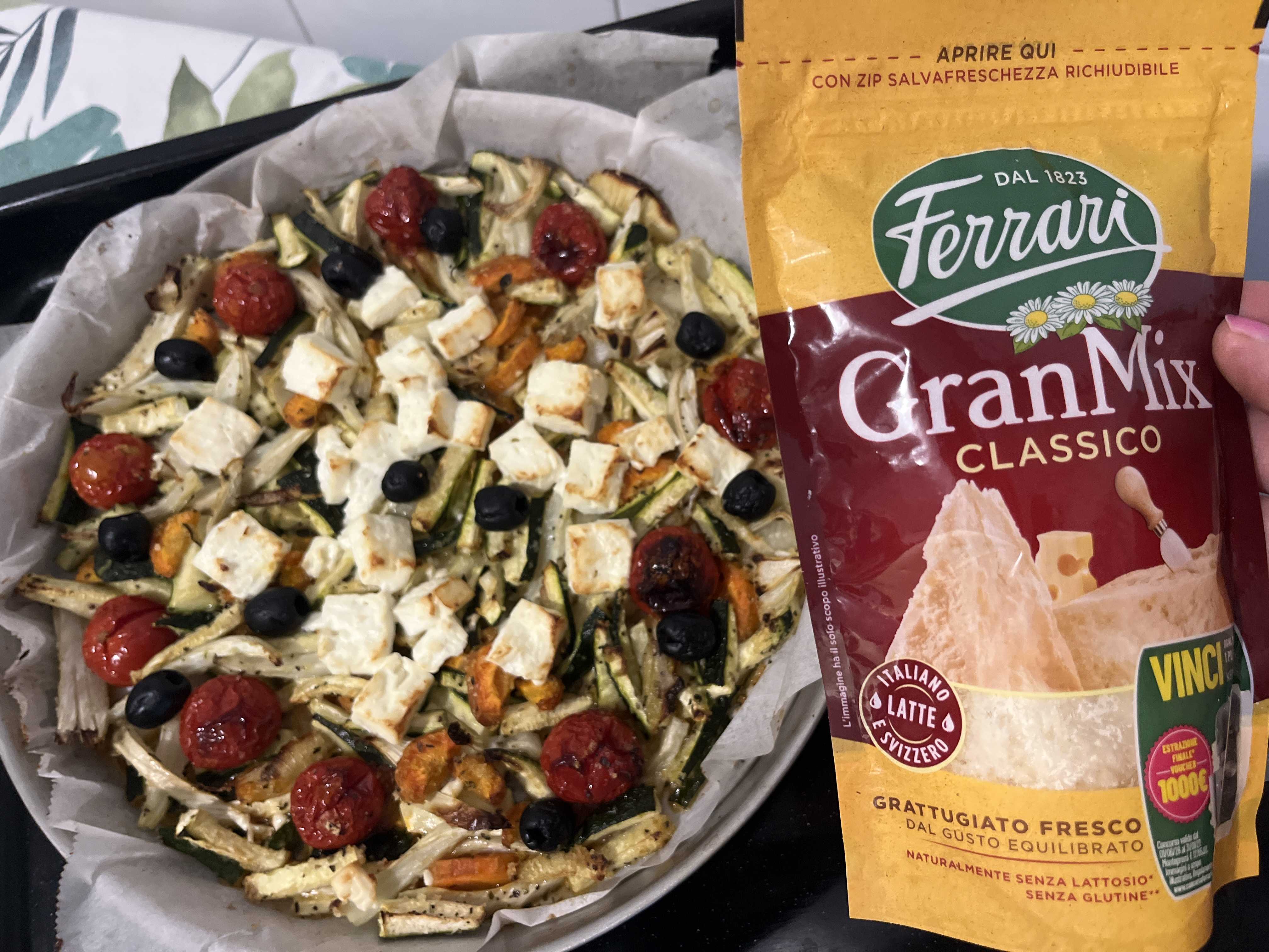 Potpourri di verdure e feta