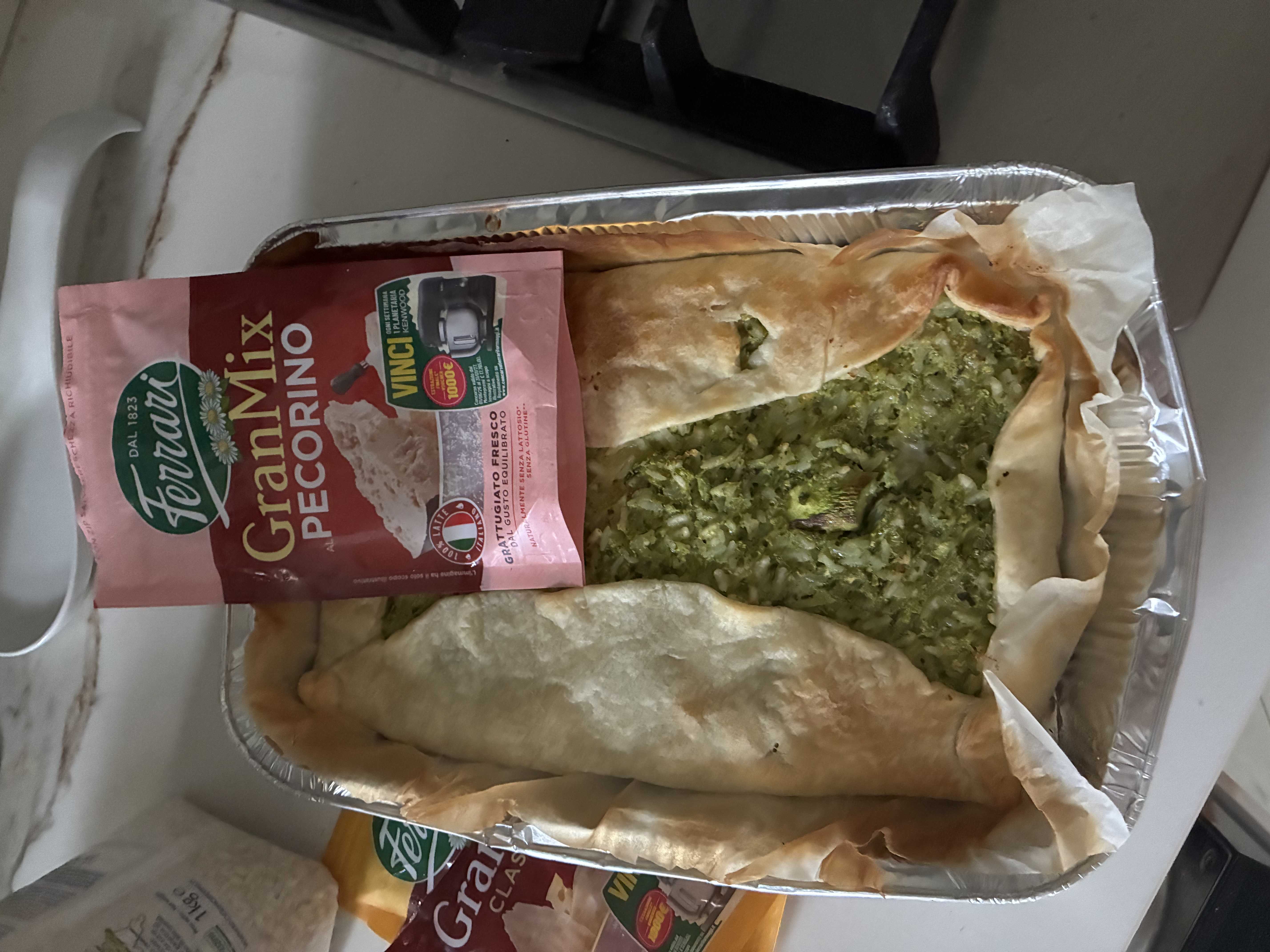 Torta salata di trombette