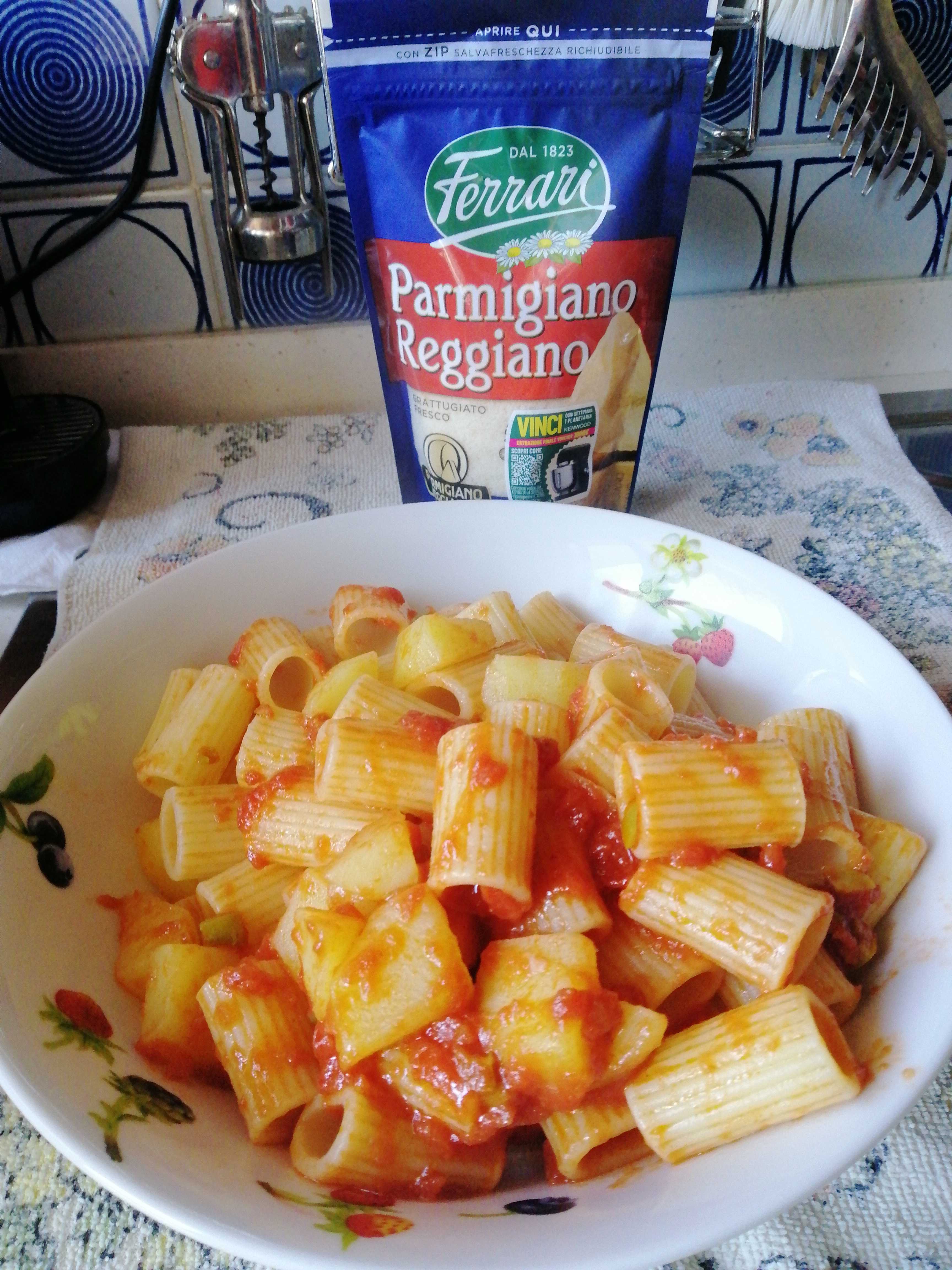 Pasta con patate.