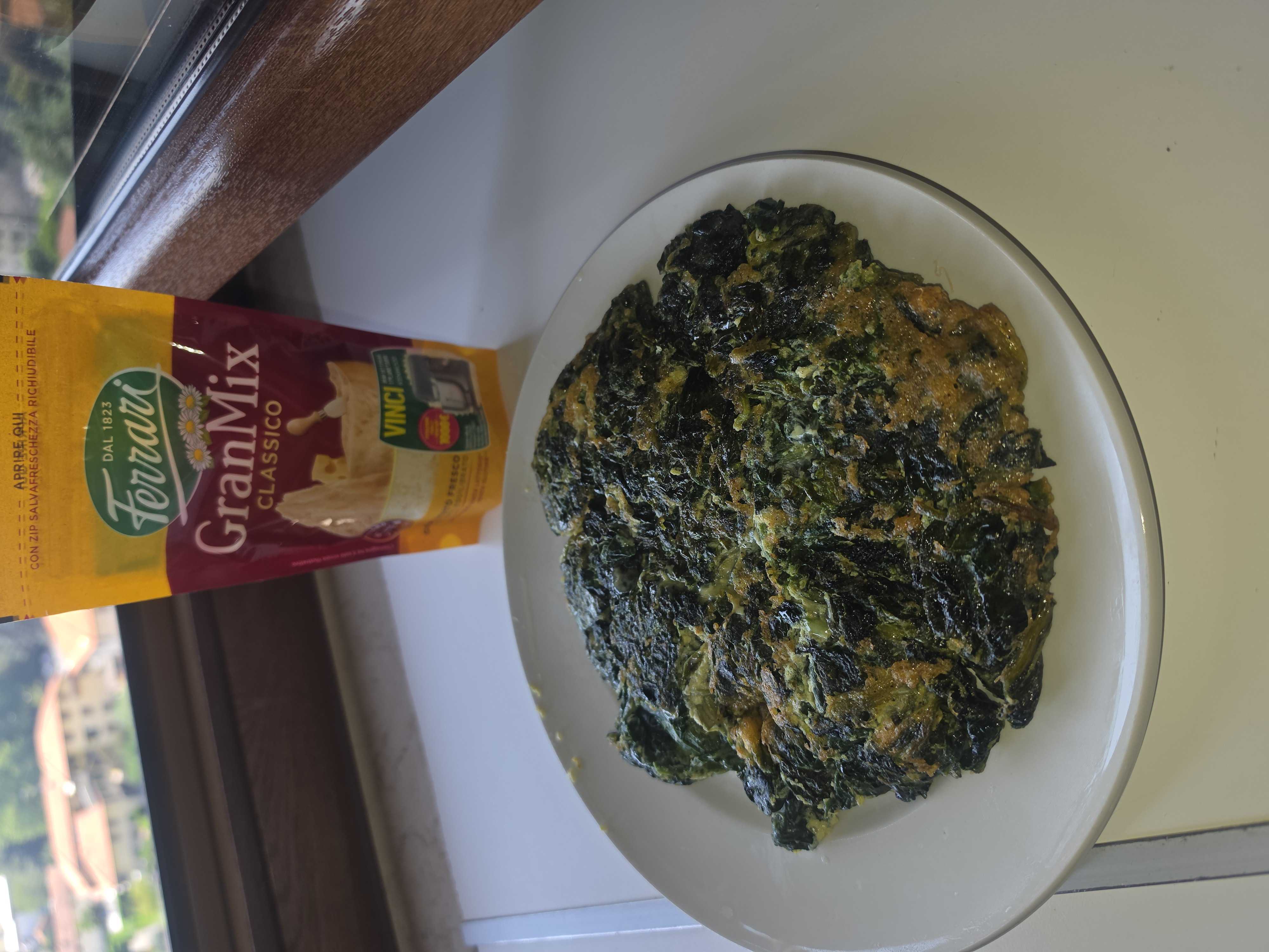 Frittata spinaci e formaggio
