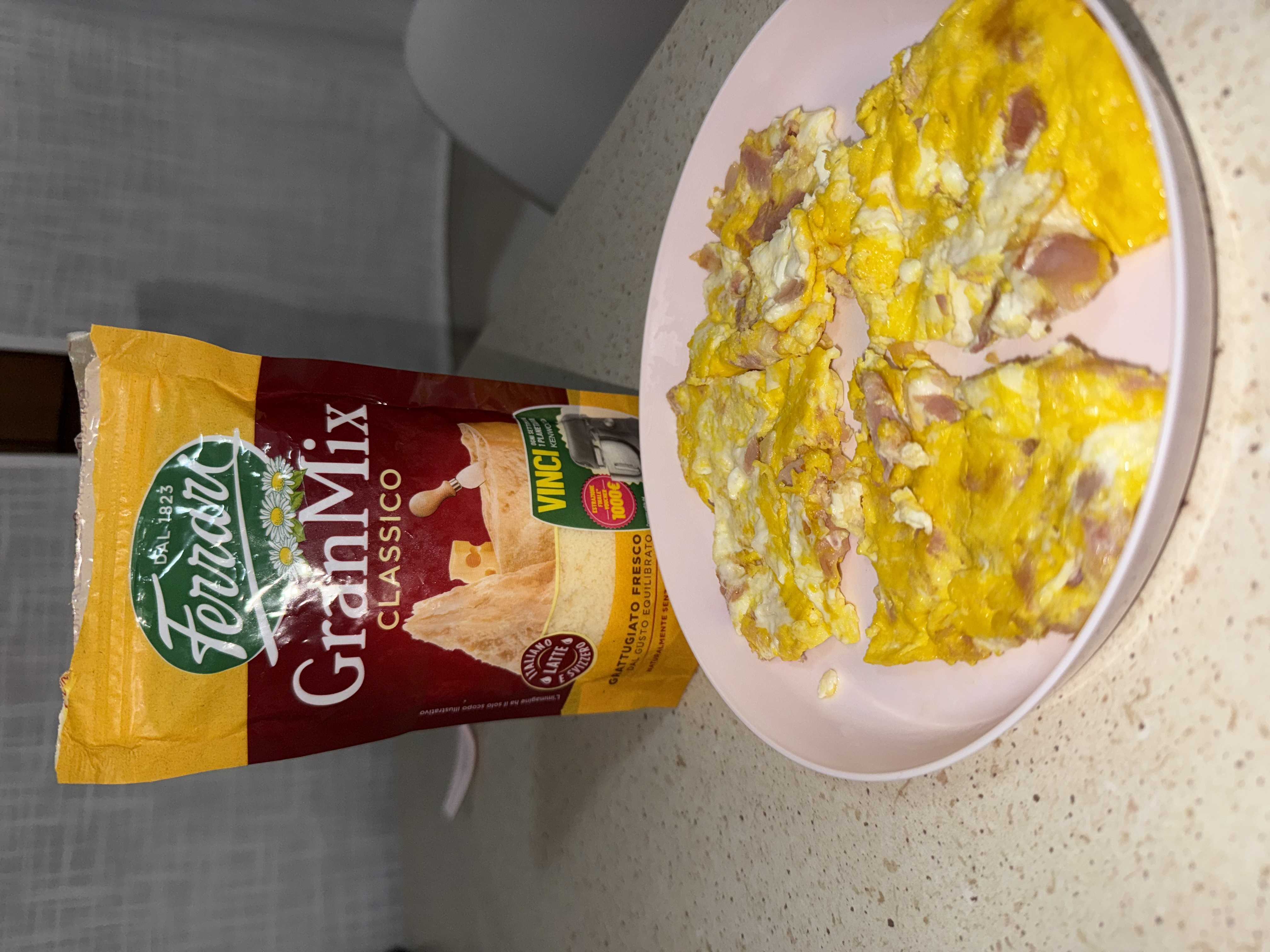 Frittata formaggio e cotto