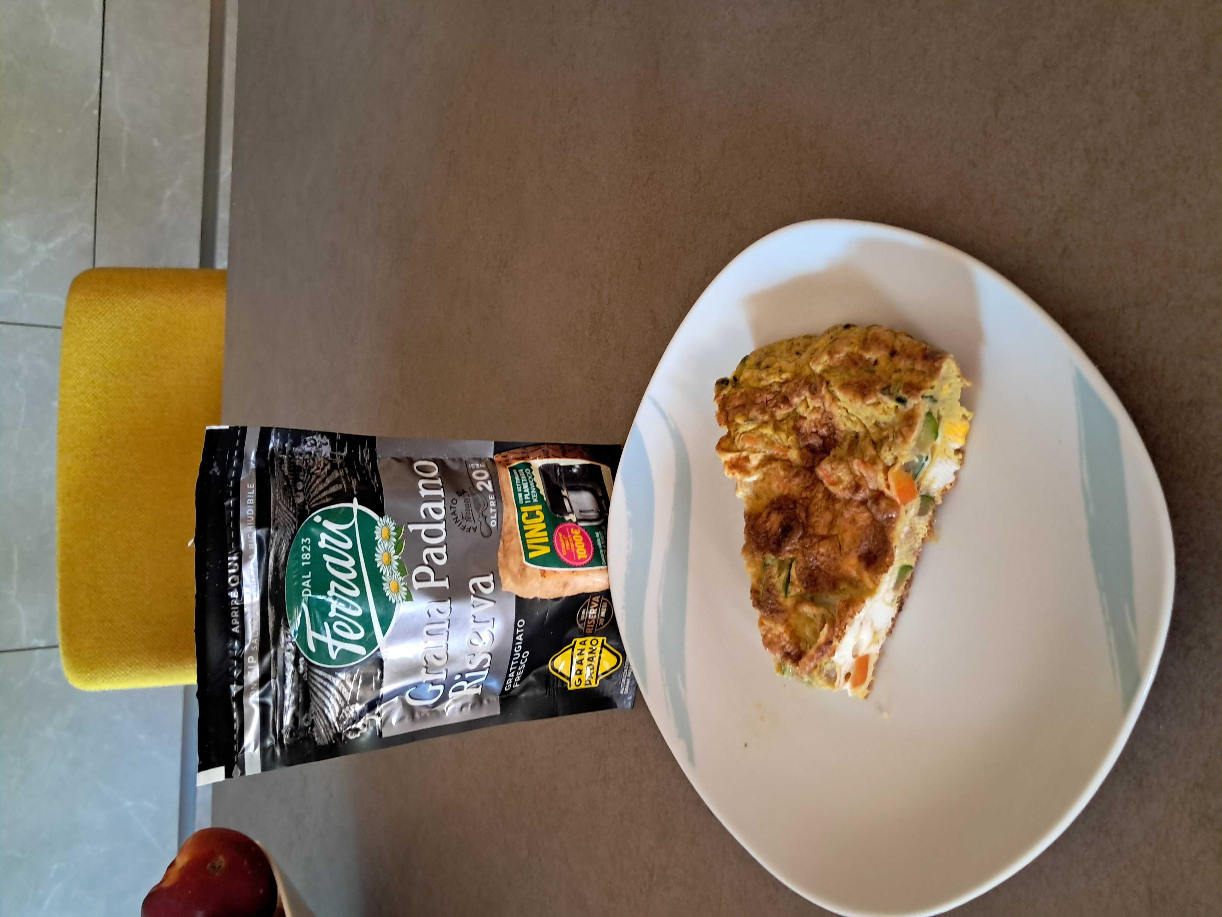 frittata con verdure e grana
