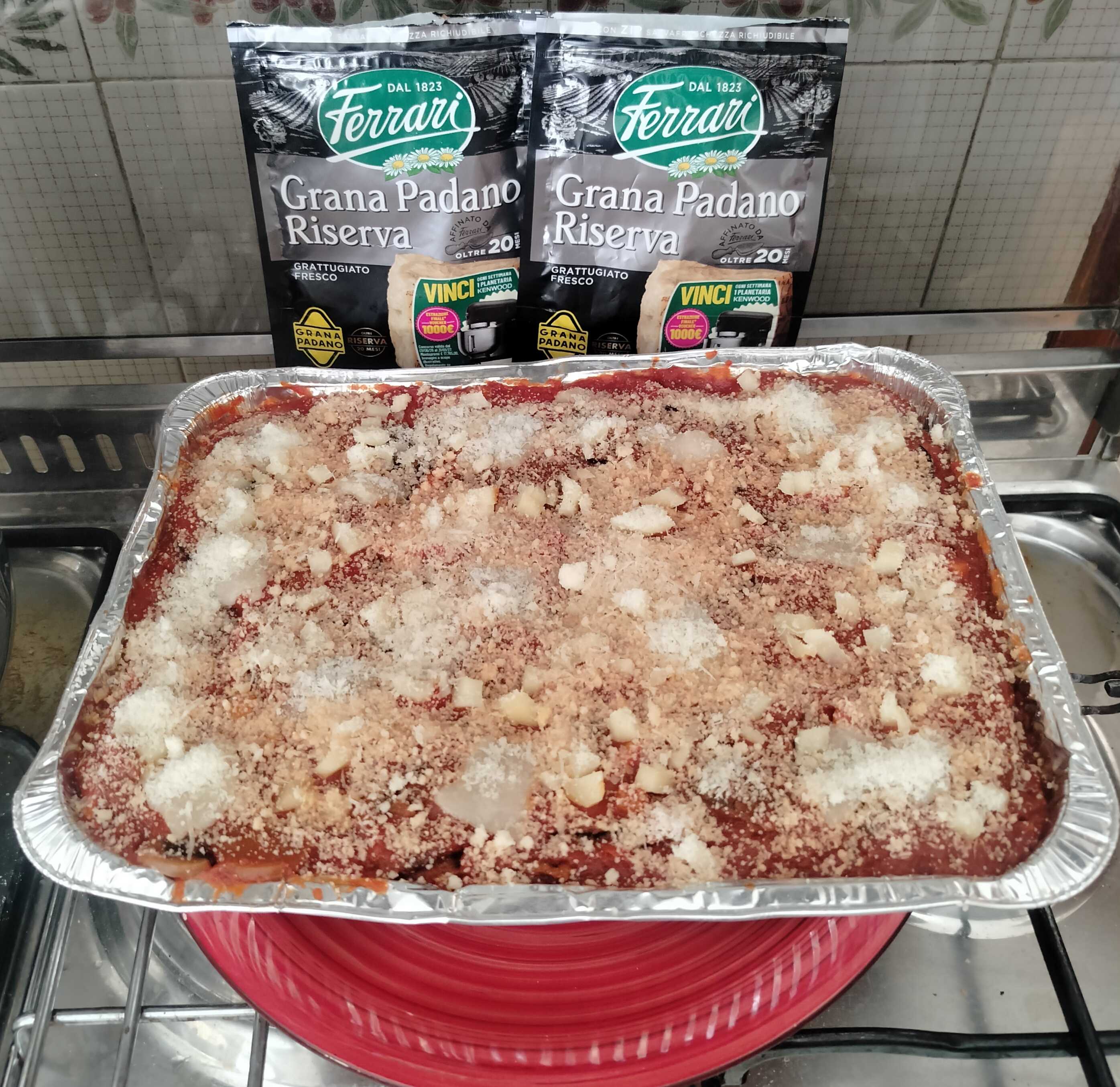 Parmigiana melanzane e carasau