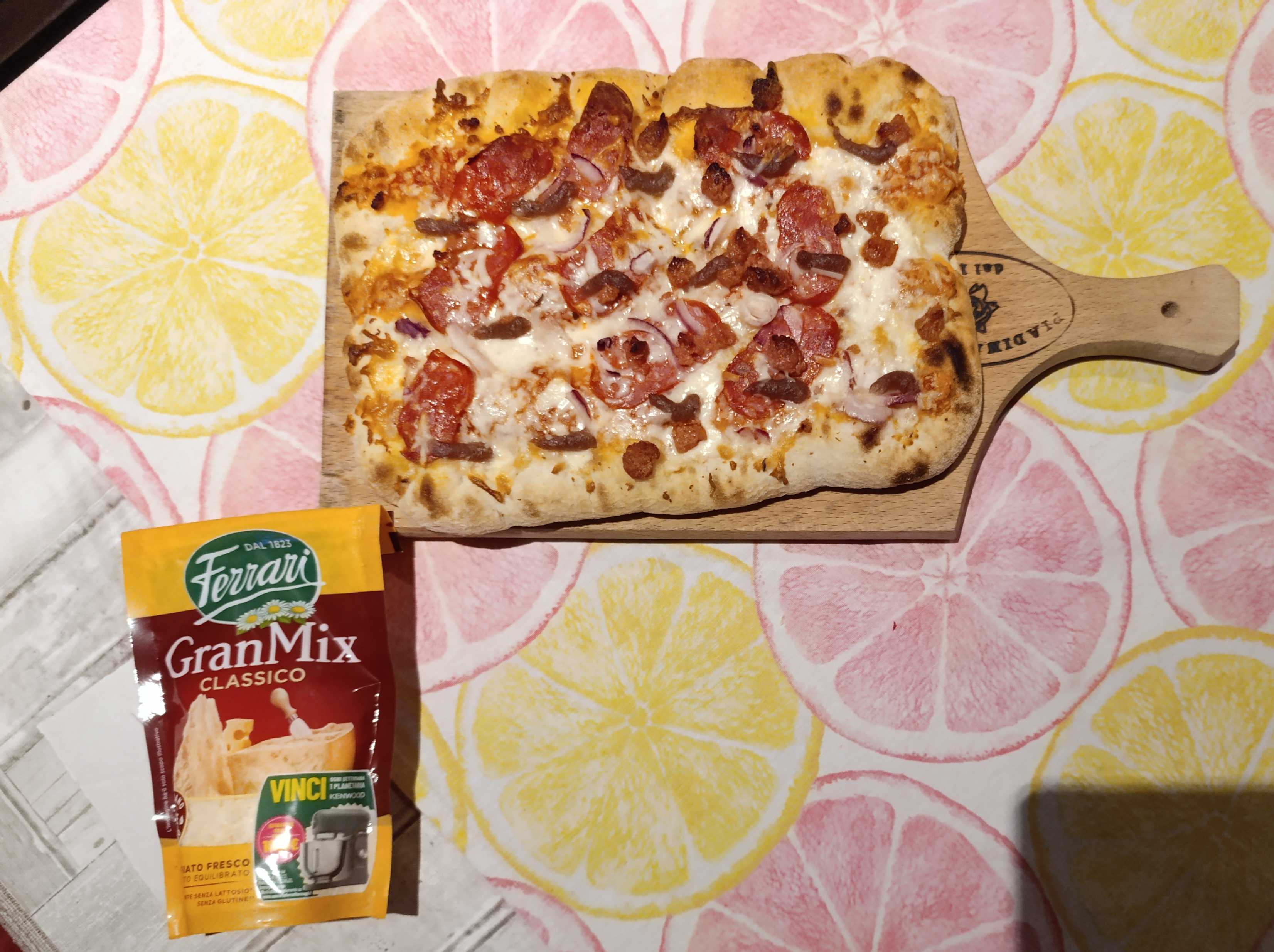 Pizza con Granmix Ferrari