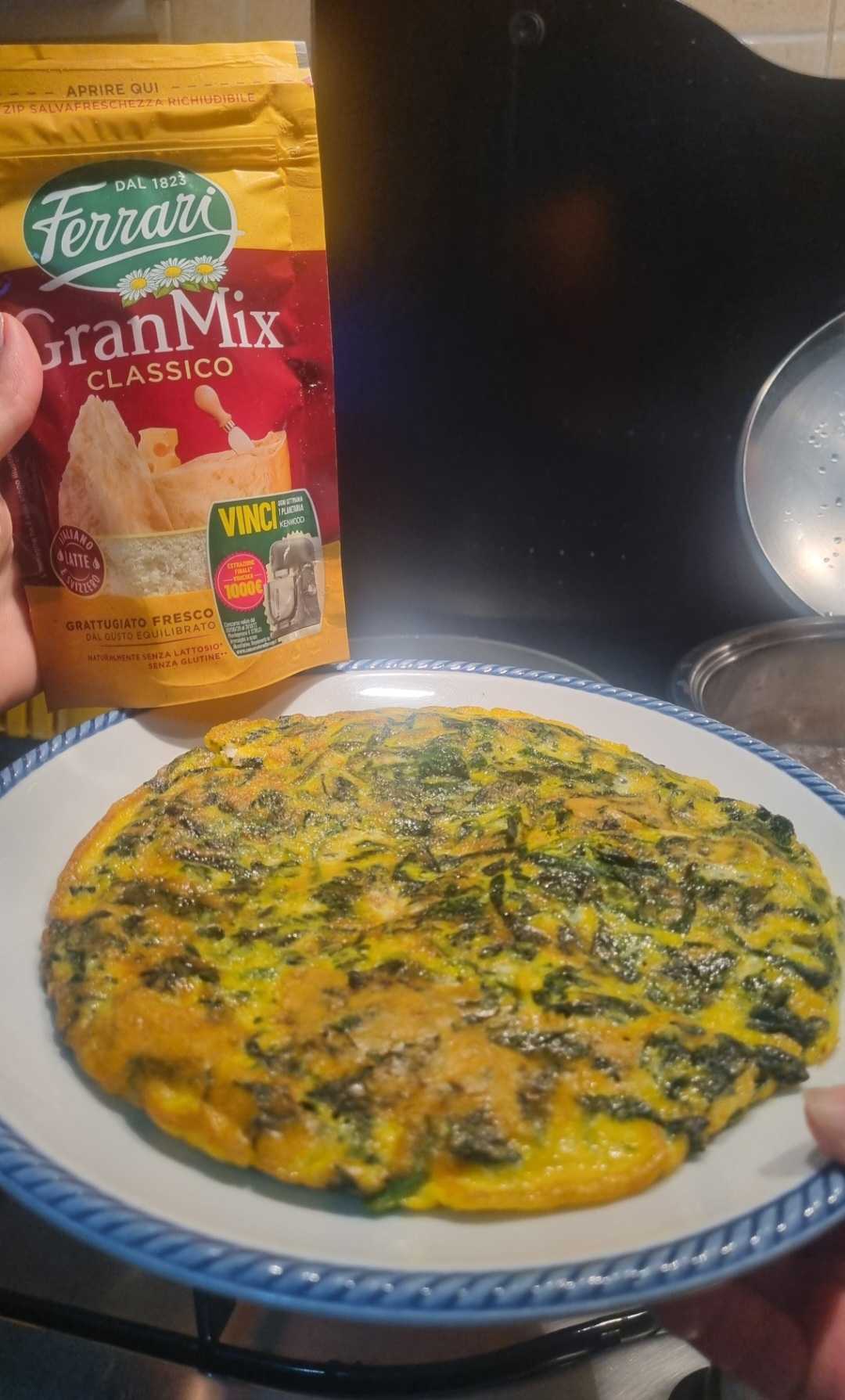 Frittata con spinaci