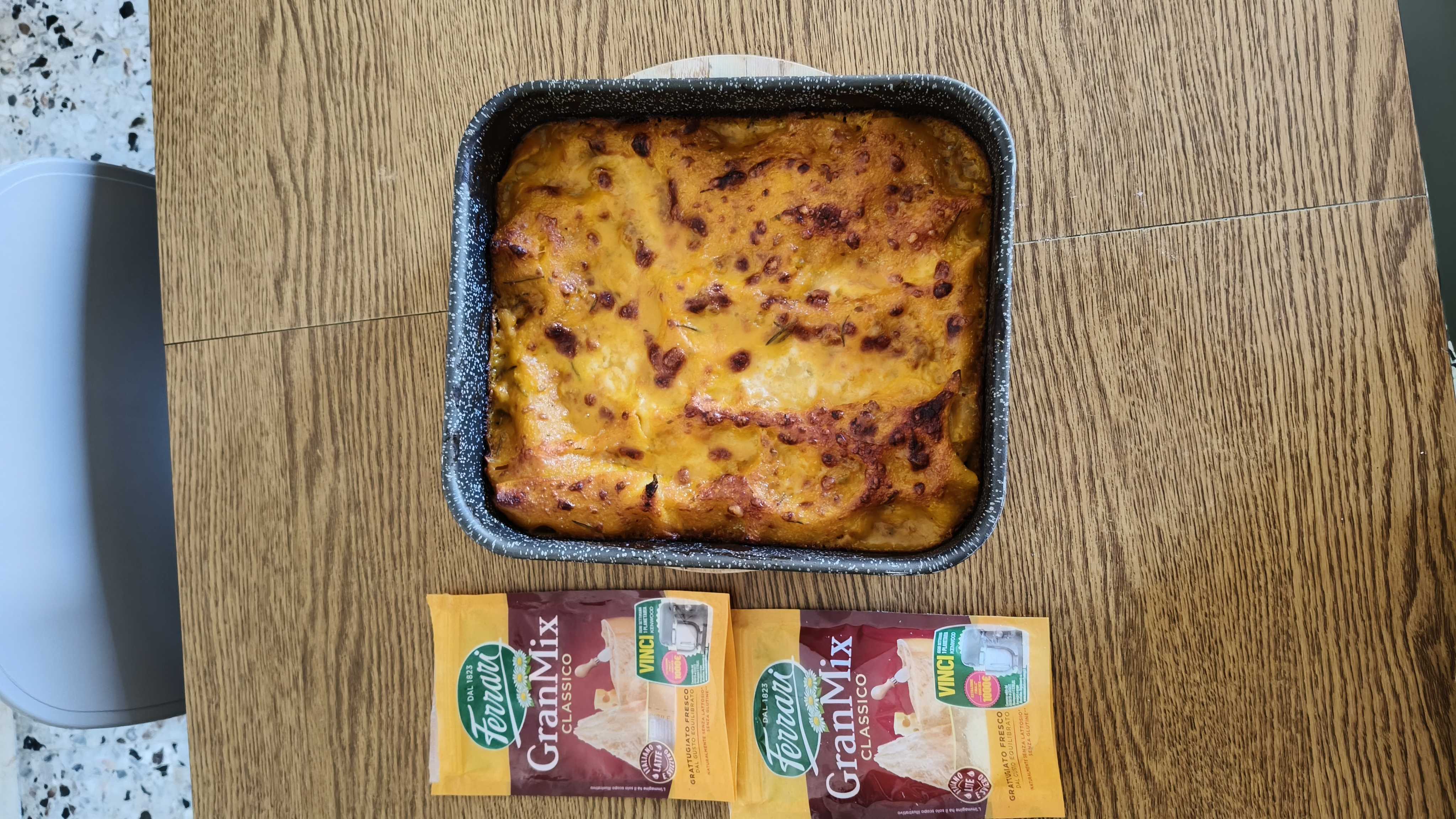 Lasagna zucca e salsiccia