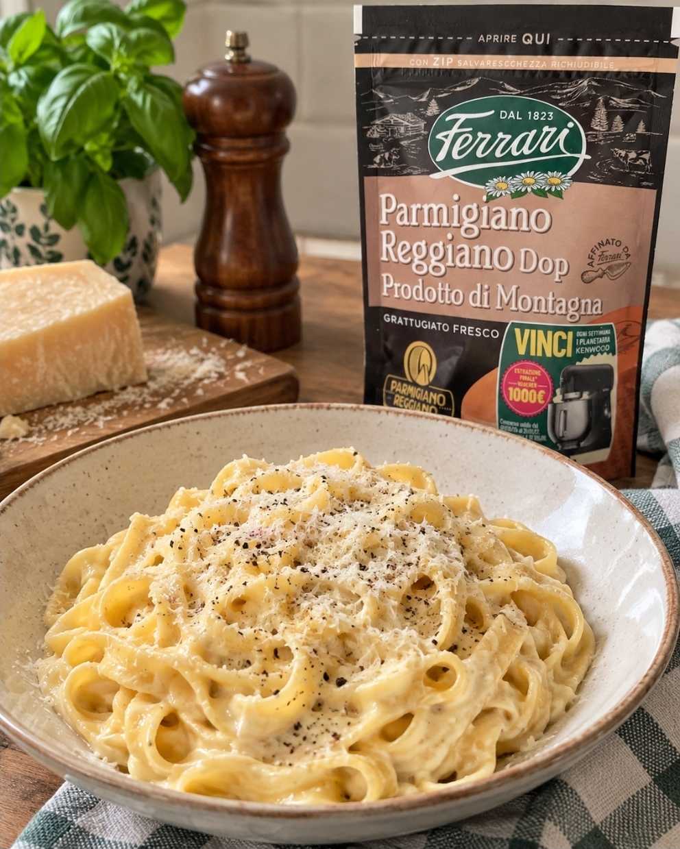 Pasta cremosa al formaggio