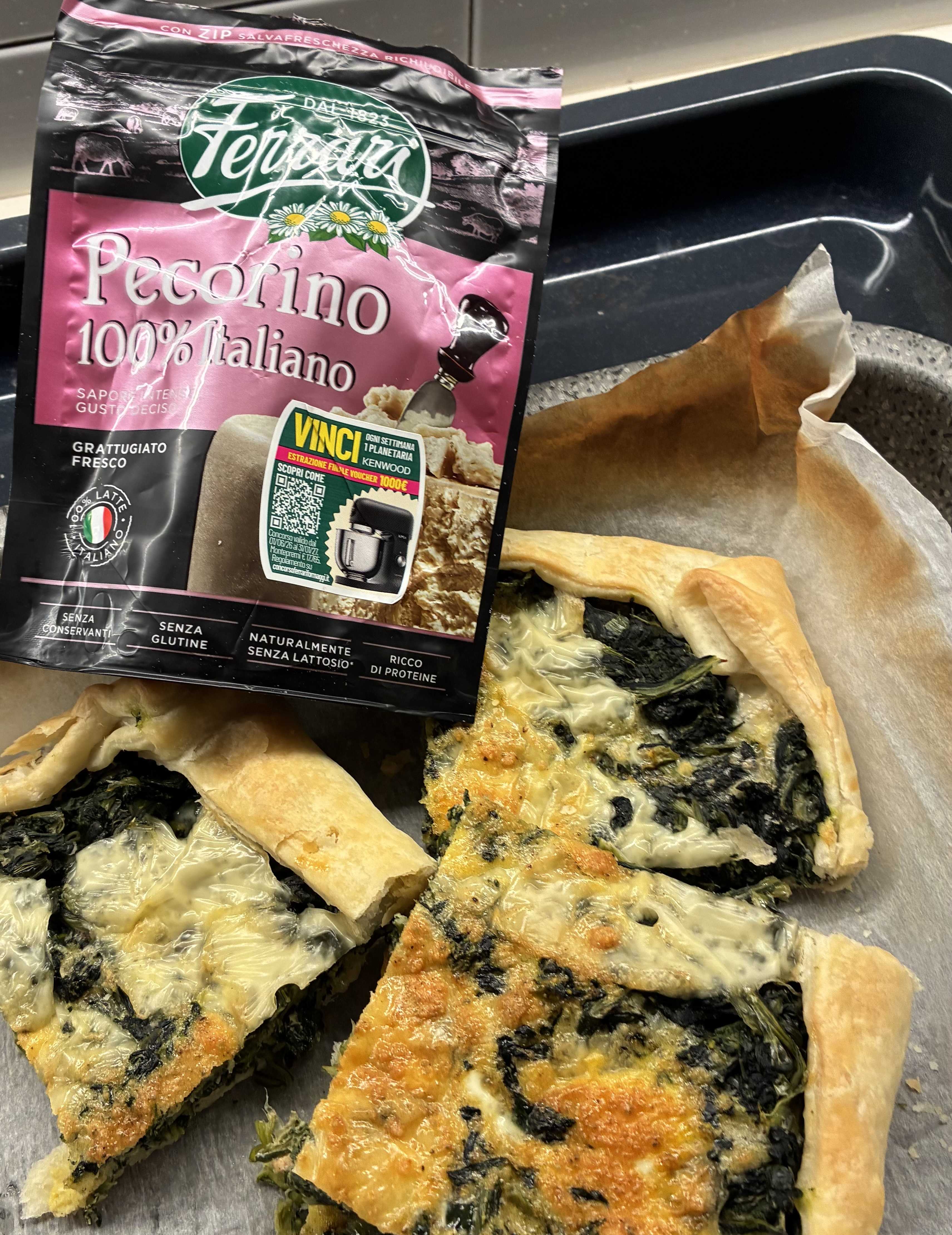 Torta salata con cicoria